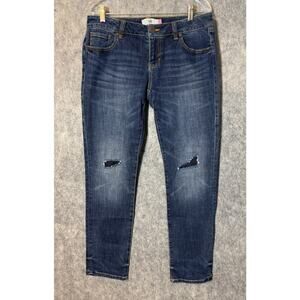 Cabi Jeans Womens Patchwork Slim Boyfriend Jeans Size 4